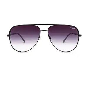 Quay x Desi High Key in Black & Smoke Gradient Sunglasses